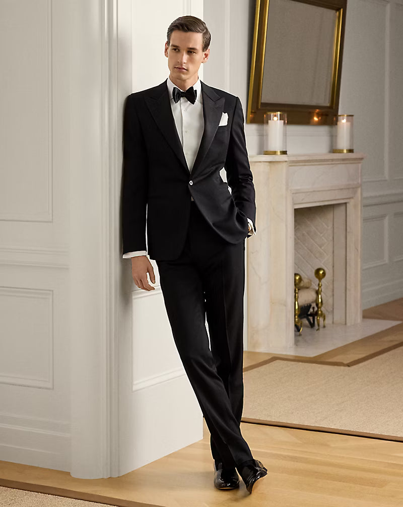 Piqué-Bib French Cuff Tuxedo Shirt