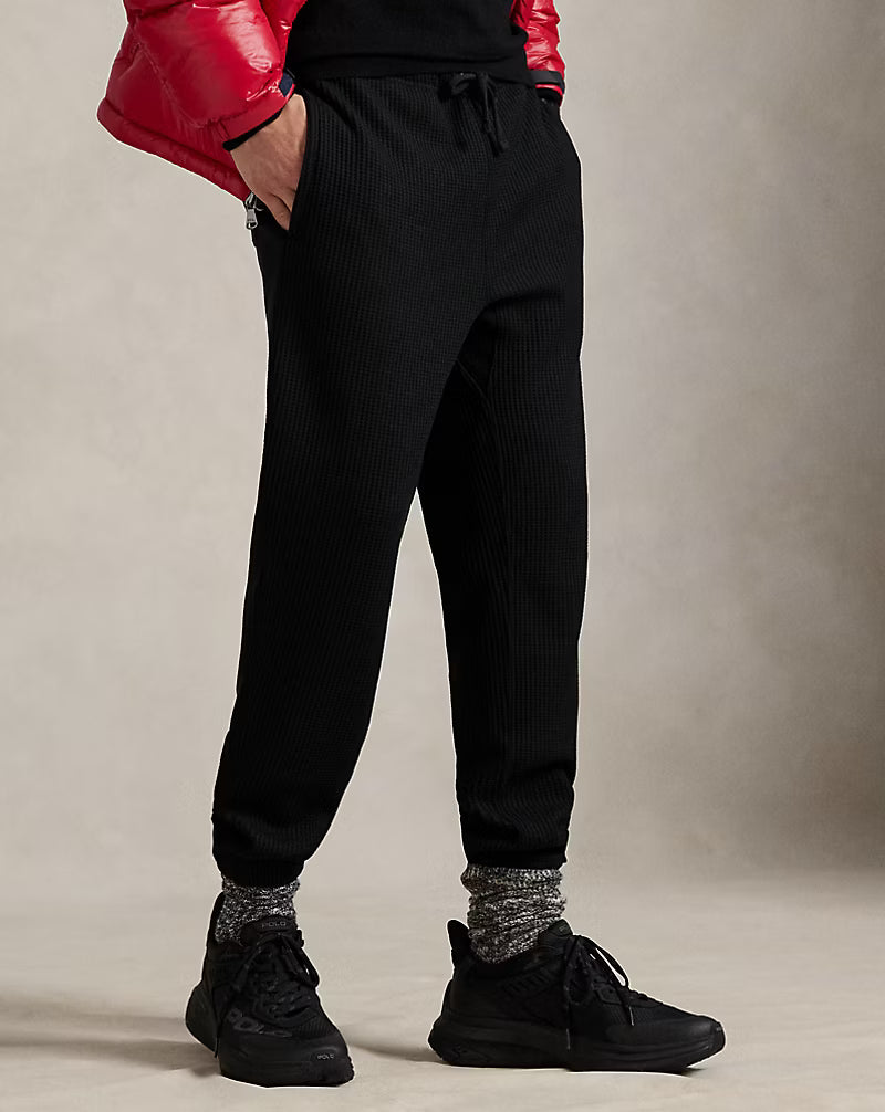 Waffle-Knit Fleece Sweatpant