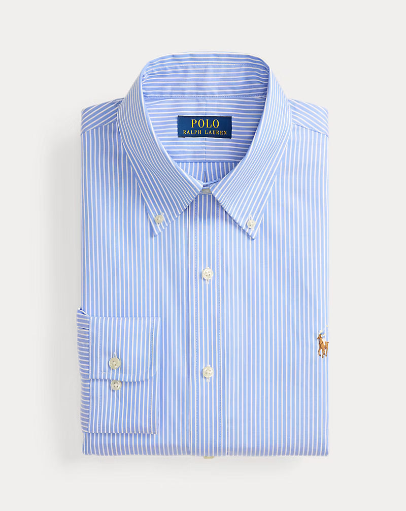 Custom Fit Striped Pinpoint Oxford Shirt