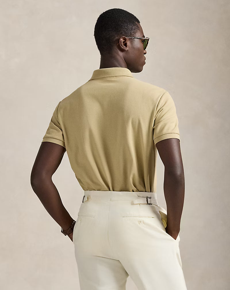 Custom Slim Fit Honeycomb-Mesh Polo