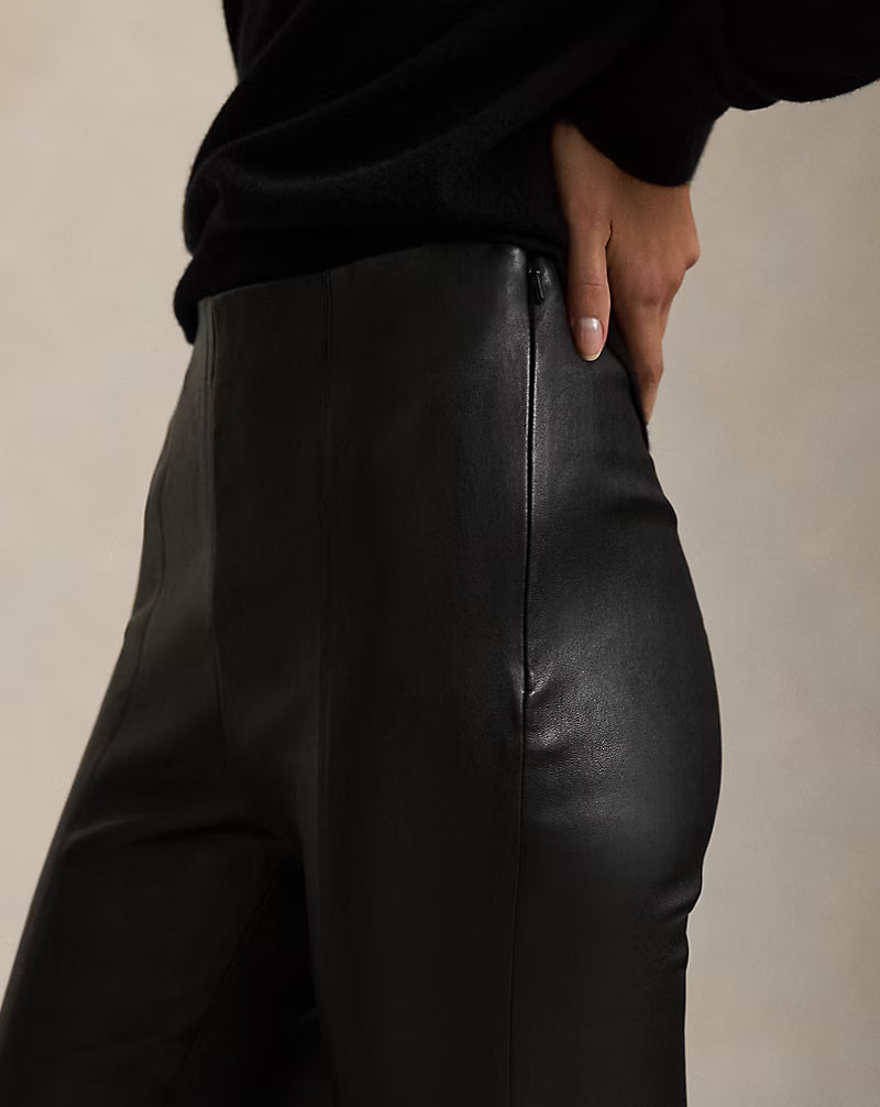 The Lambskin Side-Zip Pant