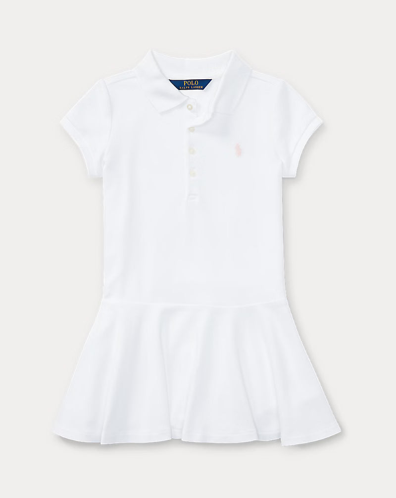 Stretch Mesh Polo Dress