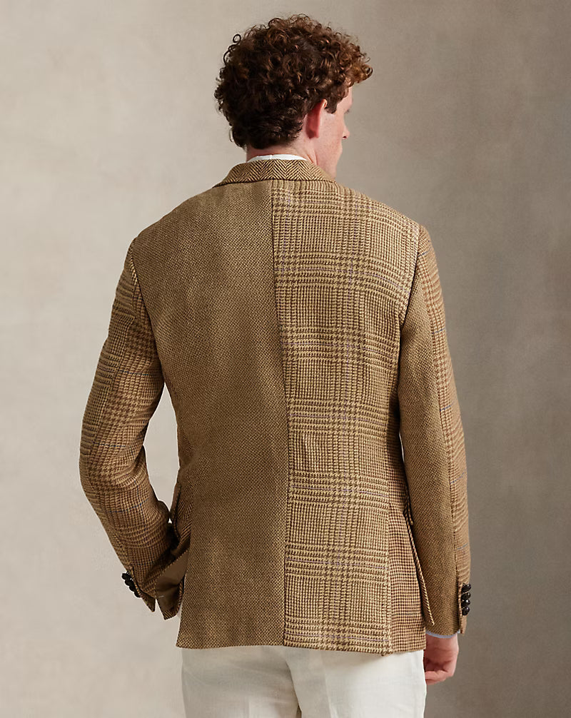 The RL67 Patchwork Linen-Blend Jacket
