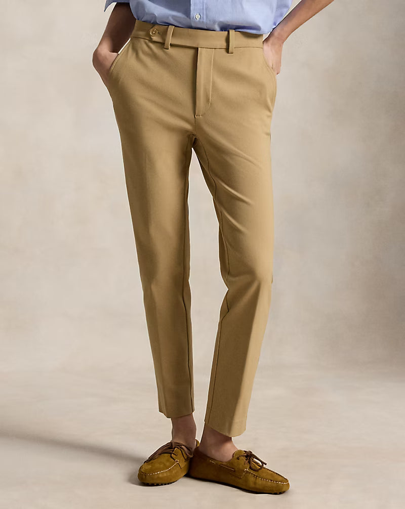 Stretch-Cotton Blend Slim Pant