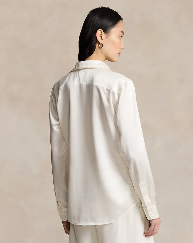 Slim Fit Silk Shirt