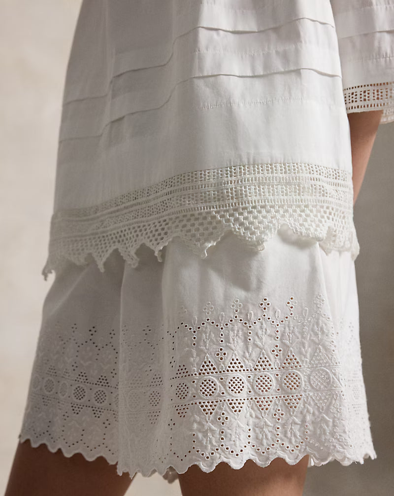Cotton Eyelet Short