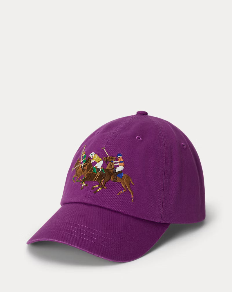 Triple-Pony Twill Ball Cap