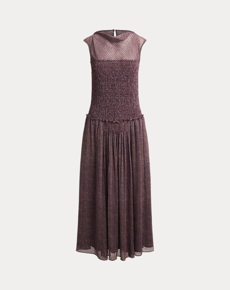 Crinkle Printed Dress