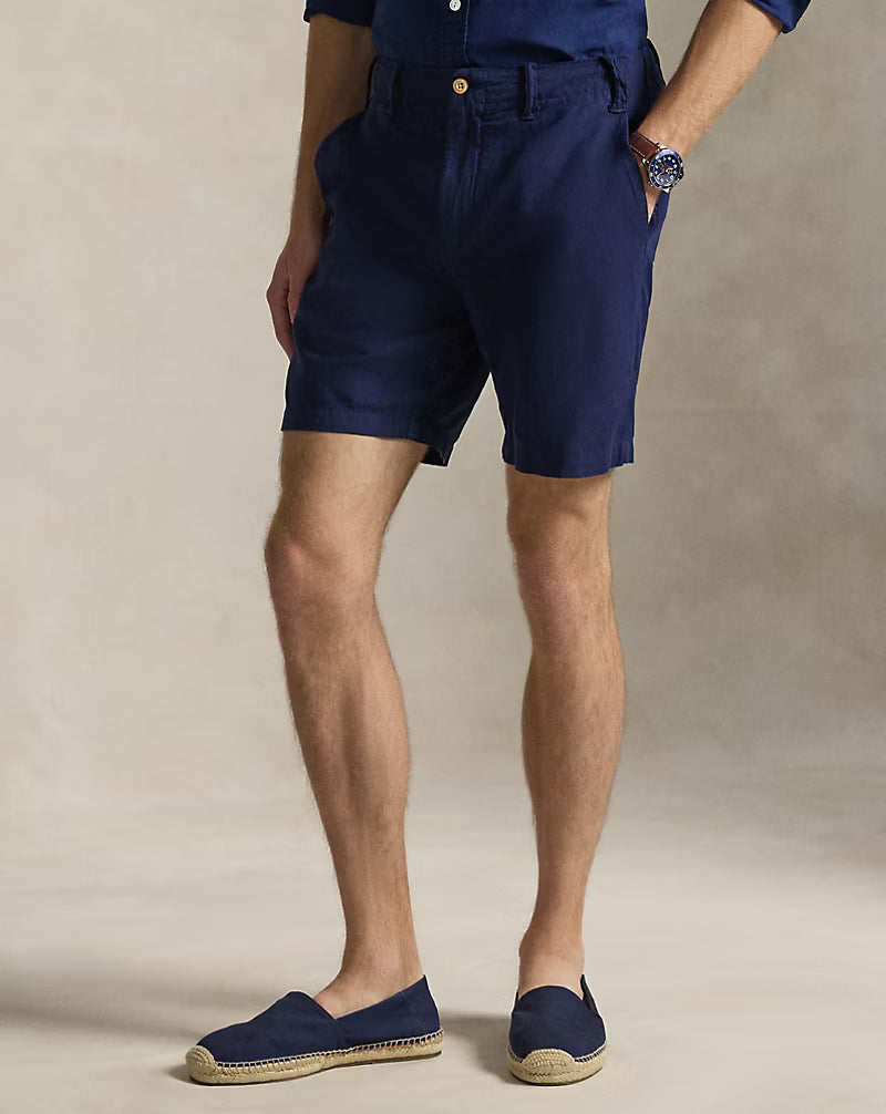 8.5-Inch Classic Fit Linen-Cotton Short