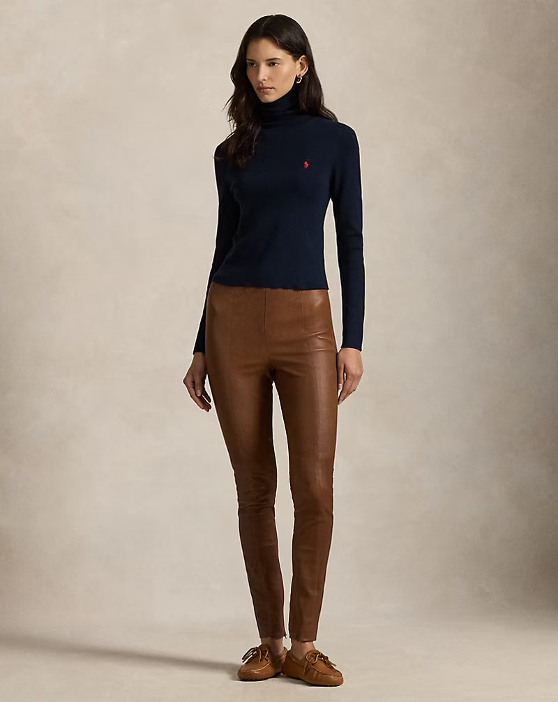 The Lambskin Side-Zip Pant