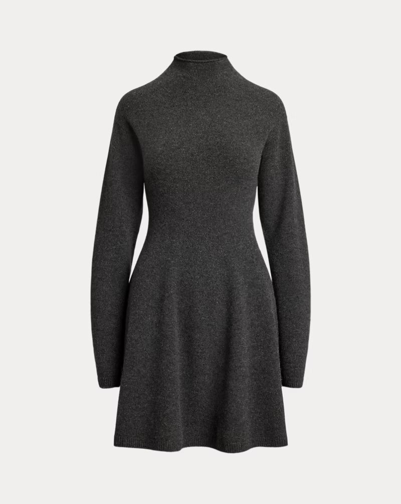Cashmere Turtleneck Sweater Dress