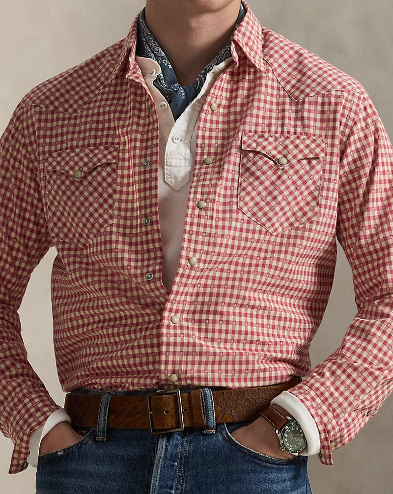 Classic Fit Checked Western Shirt