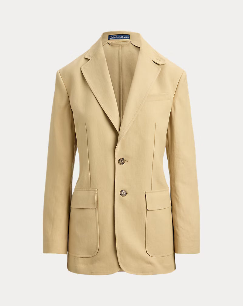 Single-Breasted Hemp Blazer