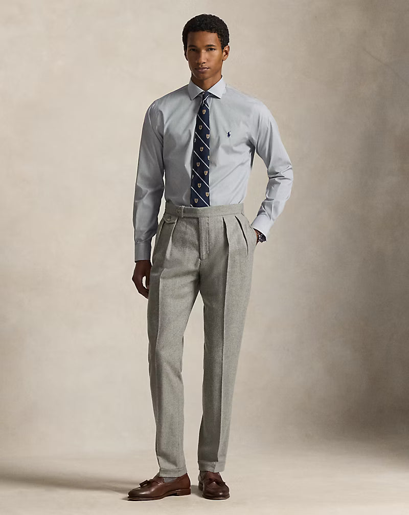 Custom Fit Striped Poplin Shirt