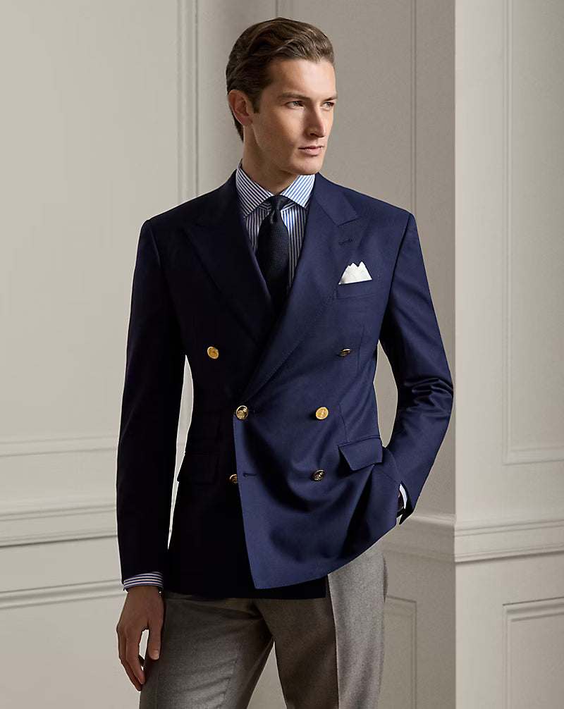 Gregory Hand-Tailored Wool Serge Blazer
