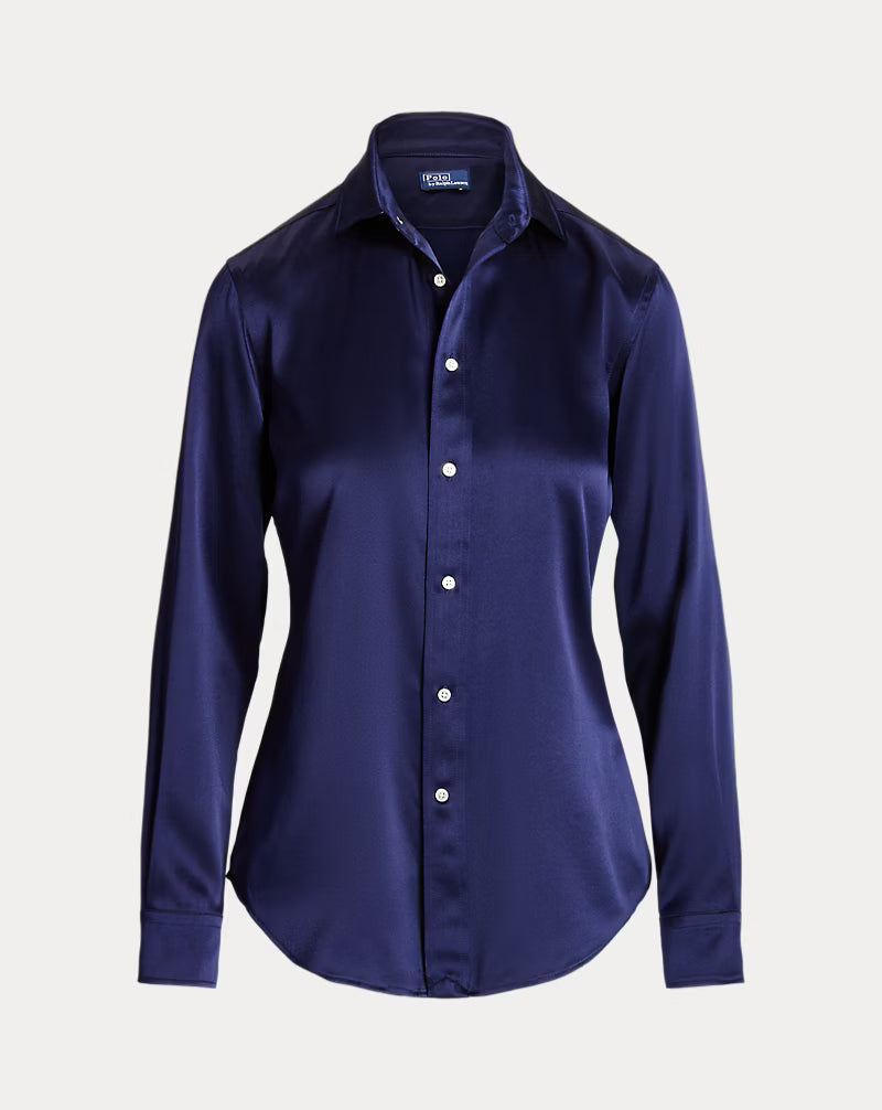 Slim Fit Silk Shirt