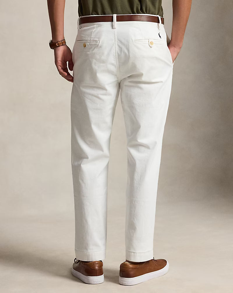 Stretch Straight Fit Washed Chino Pant