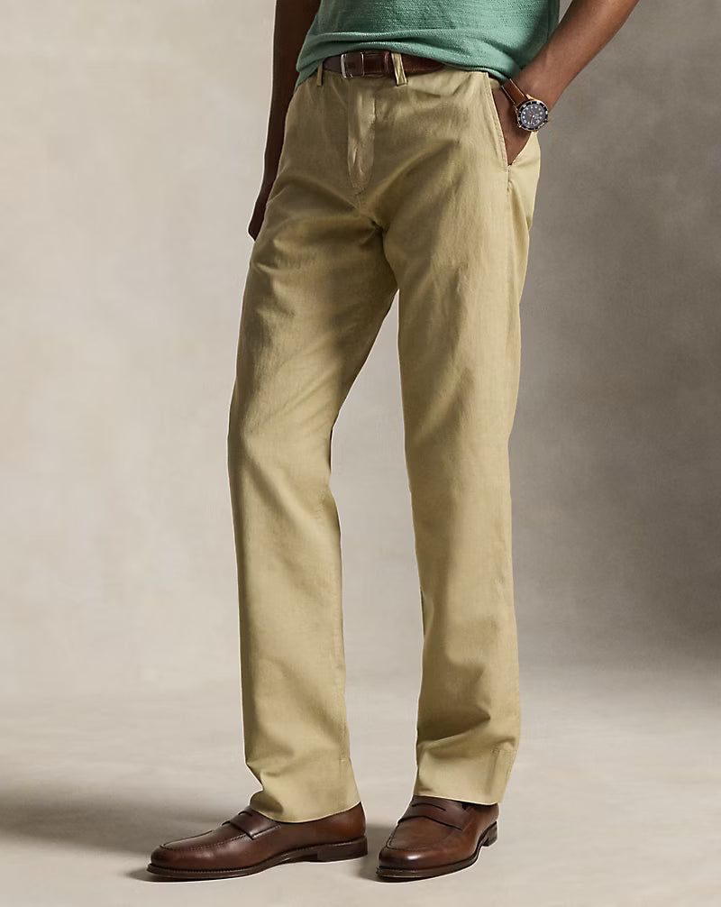 Bedford Classic Fit Linen-Cotton Pant