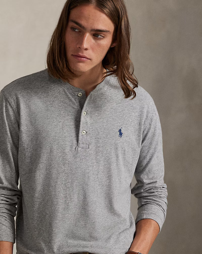 Slub Jersey Henley Shirt