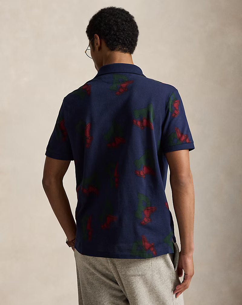 Classic Fit P-Wing Mesh Polo Shirt