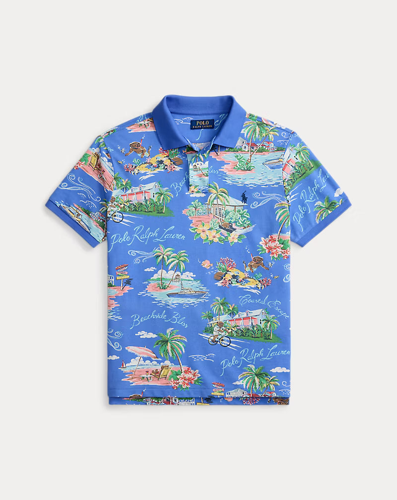 Classic Fit Polo Bear Mesh Polo Shirt