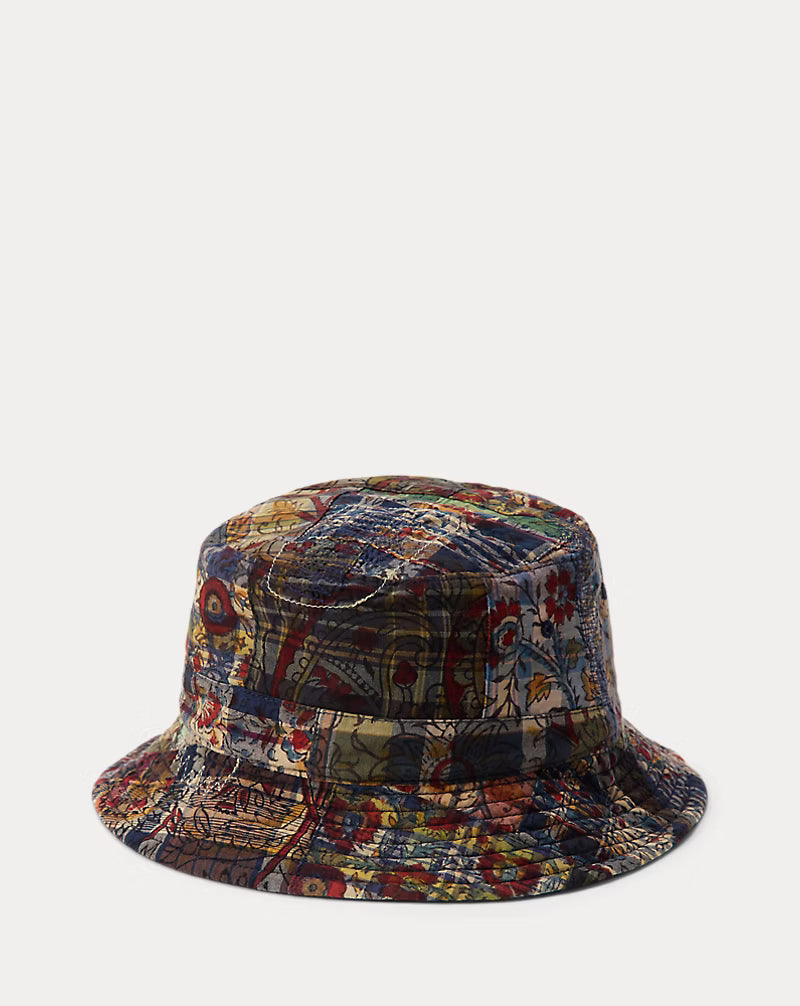 Reversible Madras-Twill Bucket Hat