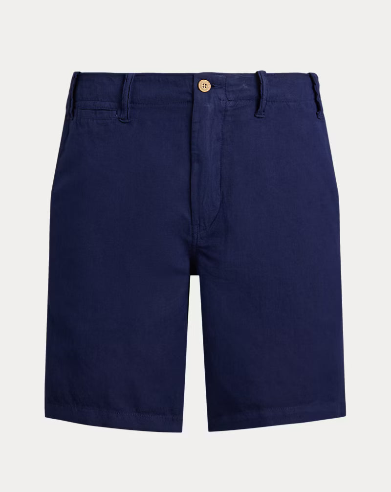 8.5-Inch Classic Fit Linen-Cotton Short