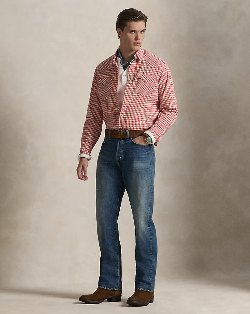 Classic Fit Checked Western Shirt