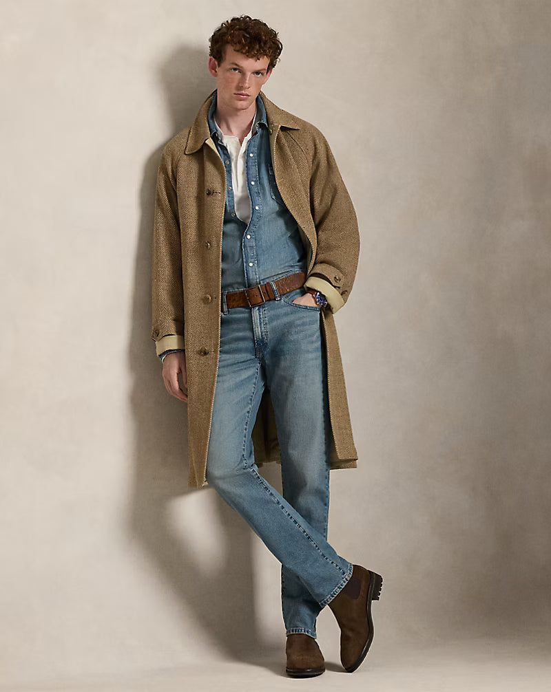 Slub Denim Western Shirt