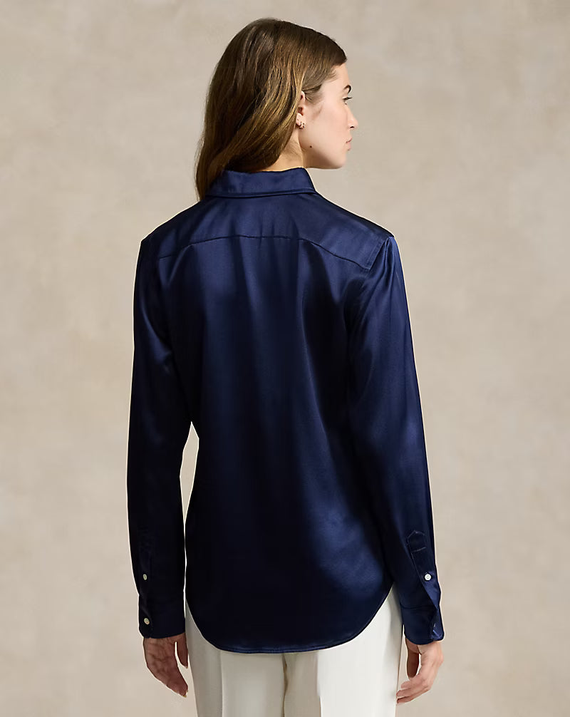 Slim Fit Silk Shirt