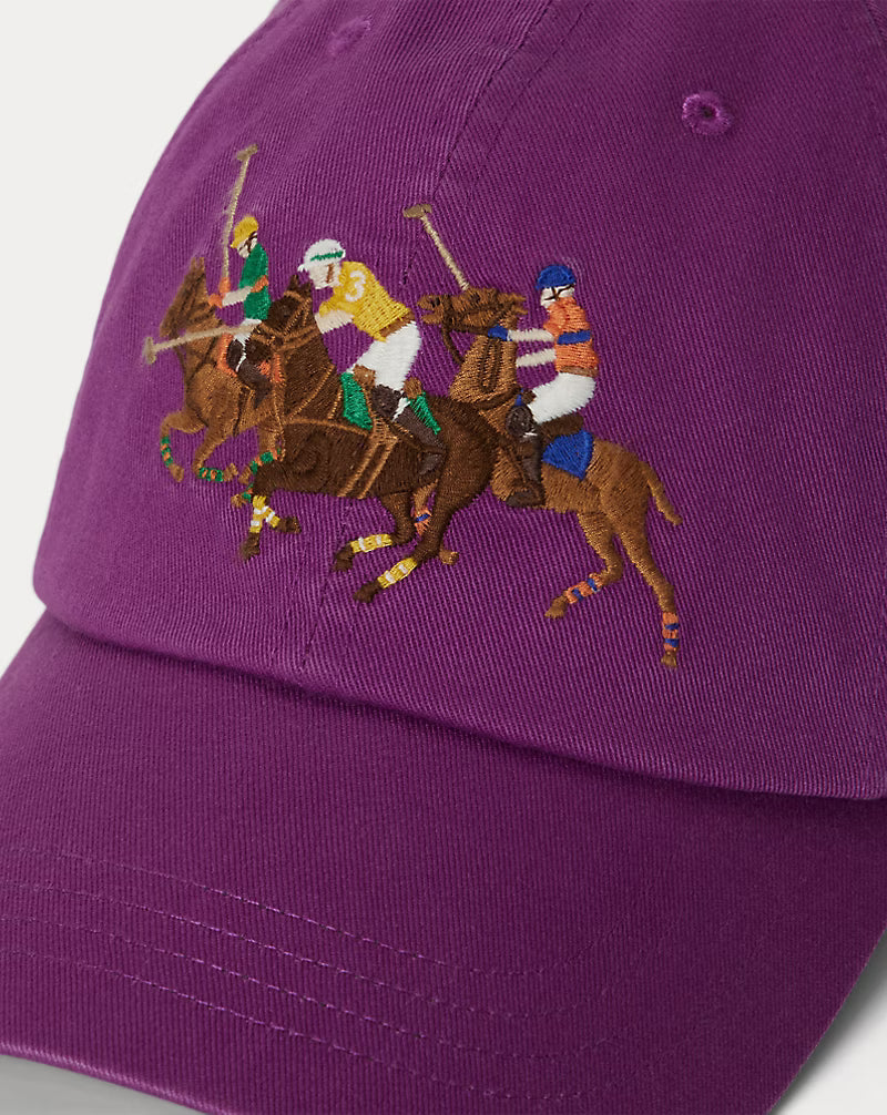Triple-Pony Twill Ball Cap