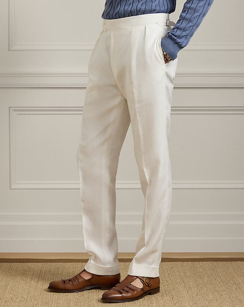 Gregory Hand-Tailored Linen Trouser