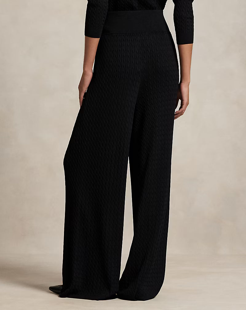 Mini-Cable Wide-Leg Pant