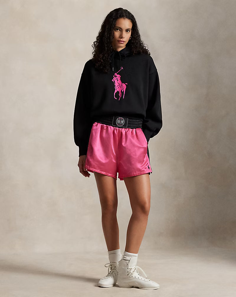 Pink Pony Satin Boxing Short