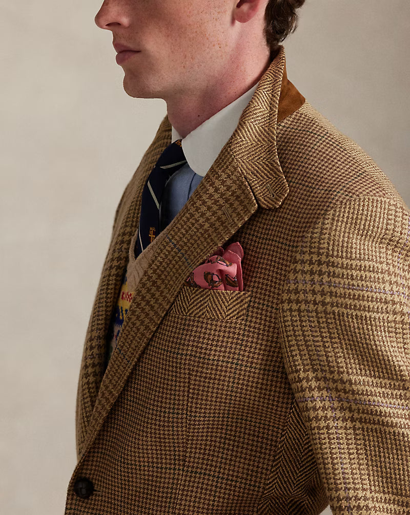 The RL67 Patchwork Linen-Blend Jacket