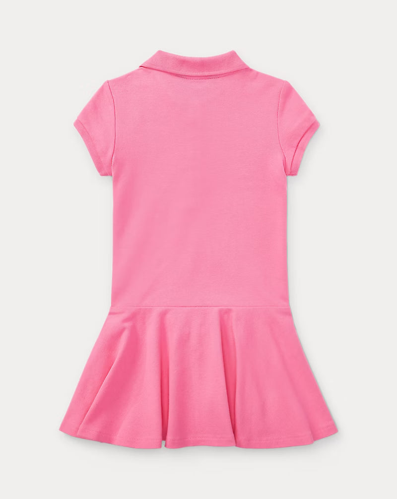 Stretch Mesh Polo Dress