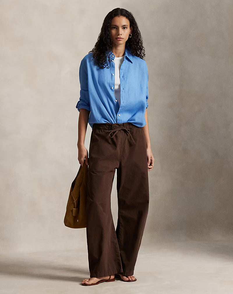 Oversize Fit Linen Shirt