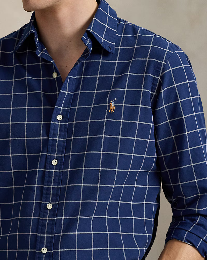 Classic Fit Windowpane Oxford Shirt