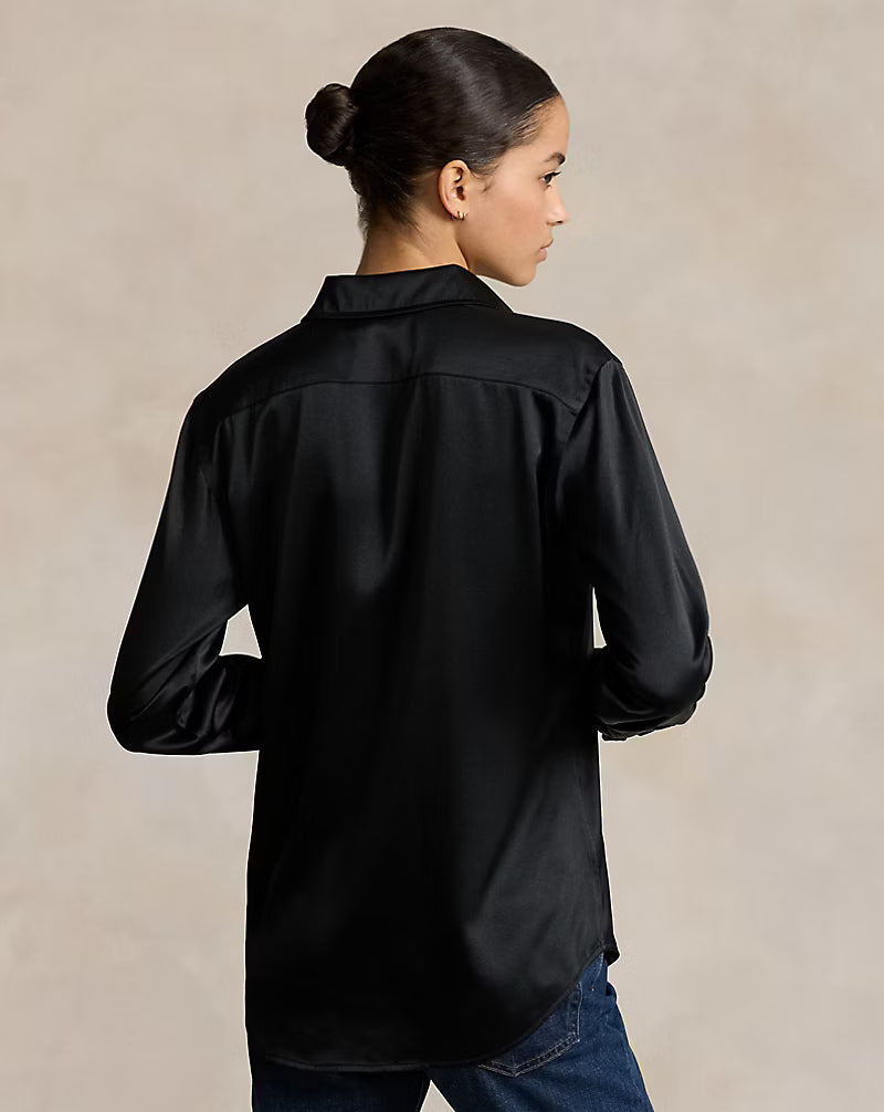 Slim Fit Silk Shirt