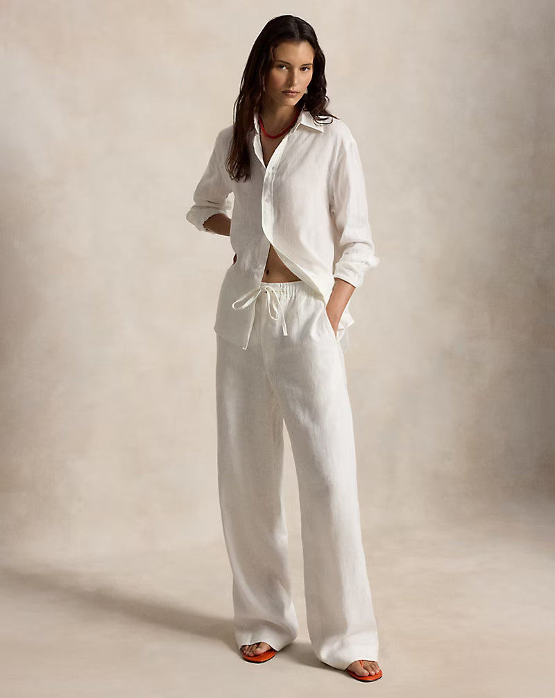 Linen Drawstring Pant