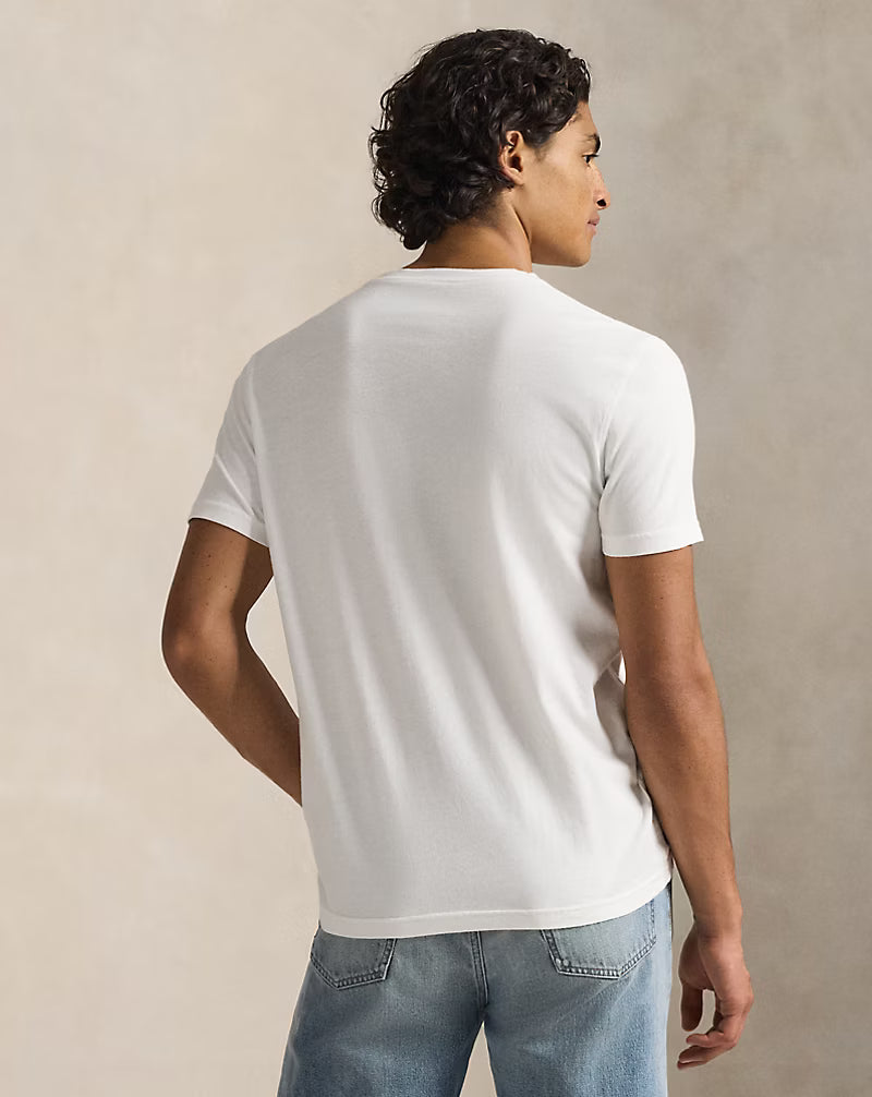 Slub Jersey Short-Sleeve Henley Shirt