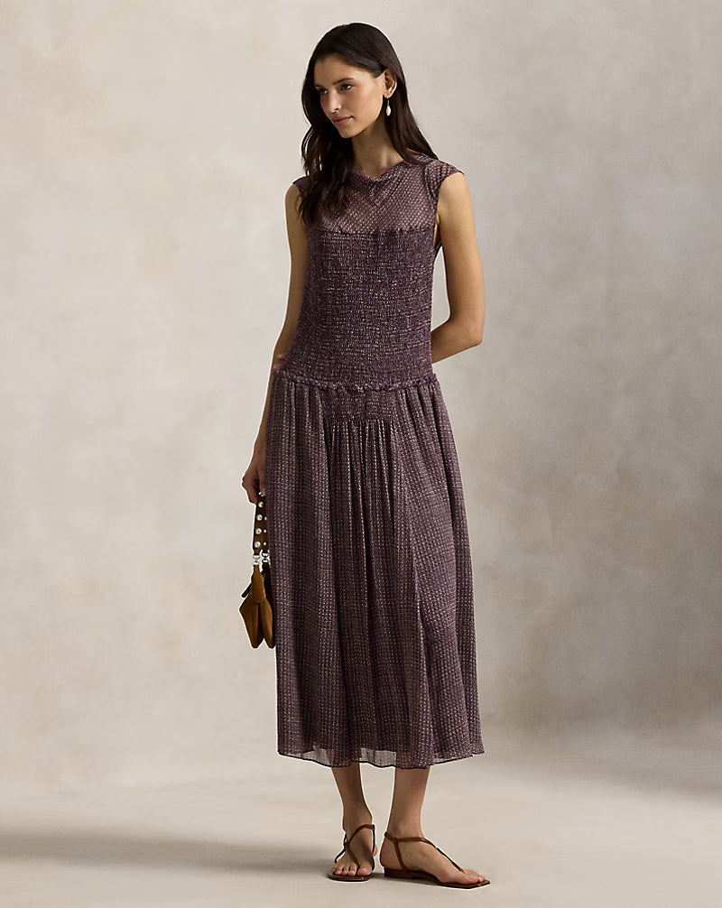 Crinkle Printed Dress