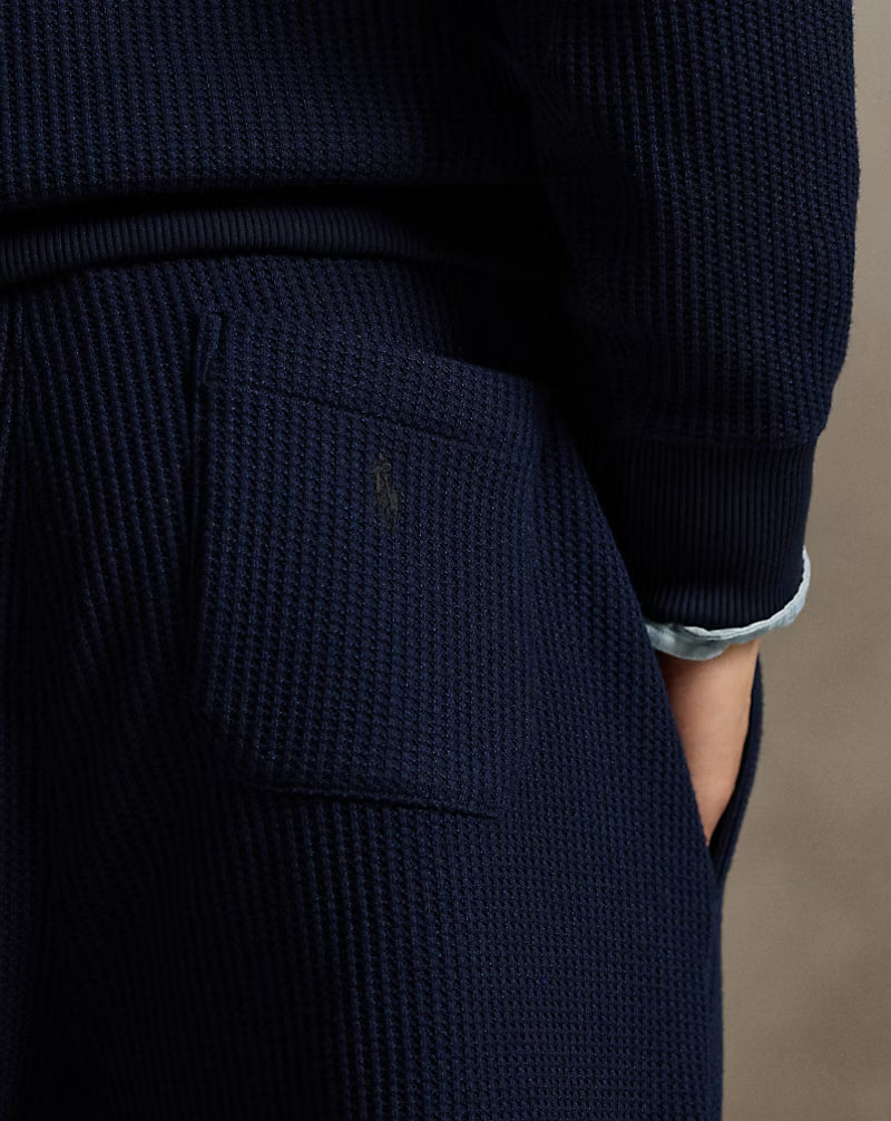 Waffle-Knit Fleece Sweatpant