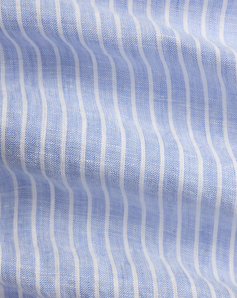 Classic Fit Striped Linen Shirt