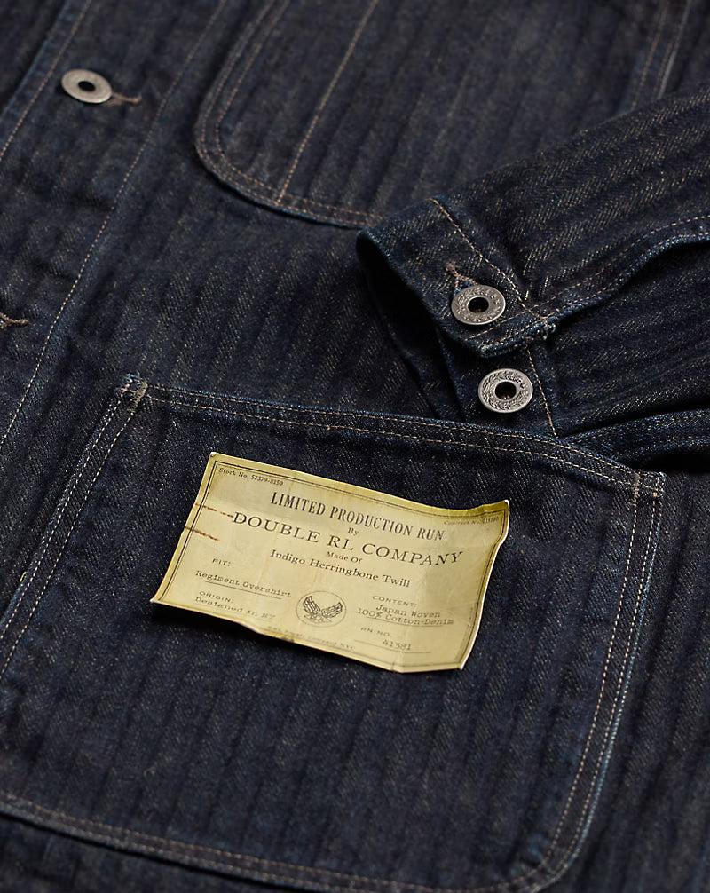 Limited-Edition Indigo Herringbone Shirt