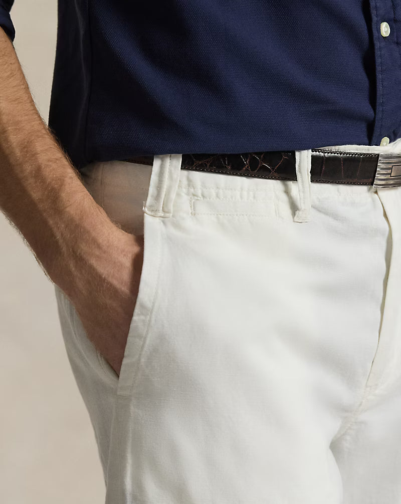 8.5-Inch Classic Fit Linen-Cotton Short