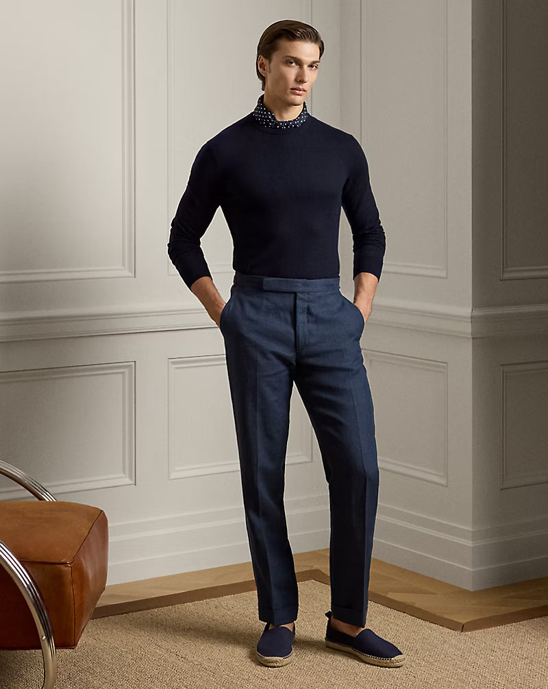 Gregory Hand-Tailored Linen Trouser