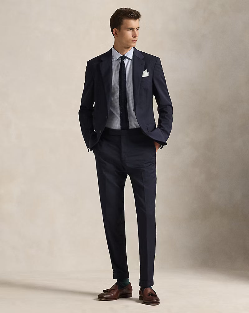 Classic Fit Plaid Stretch Poplin Shirt
