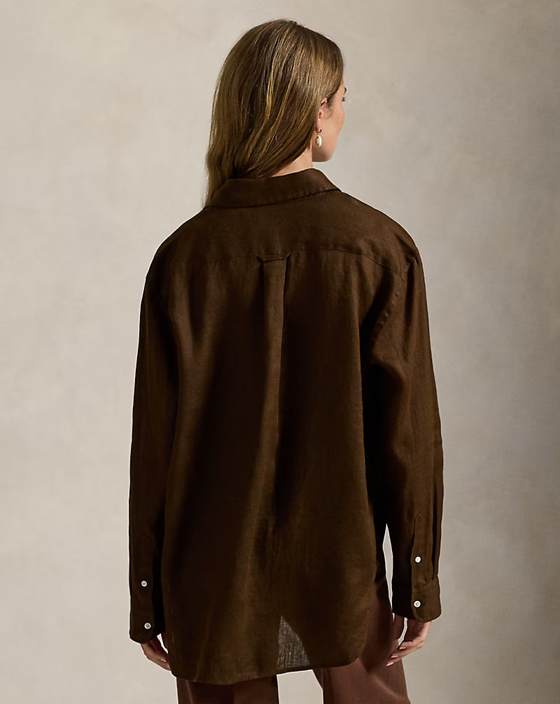 Oversize Fit Linen Shirt