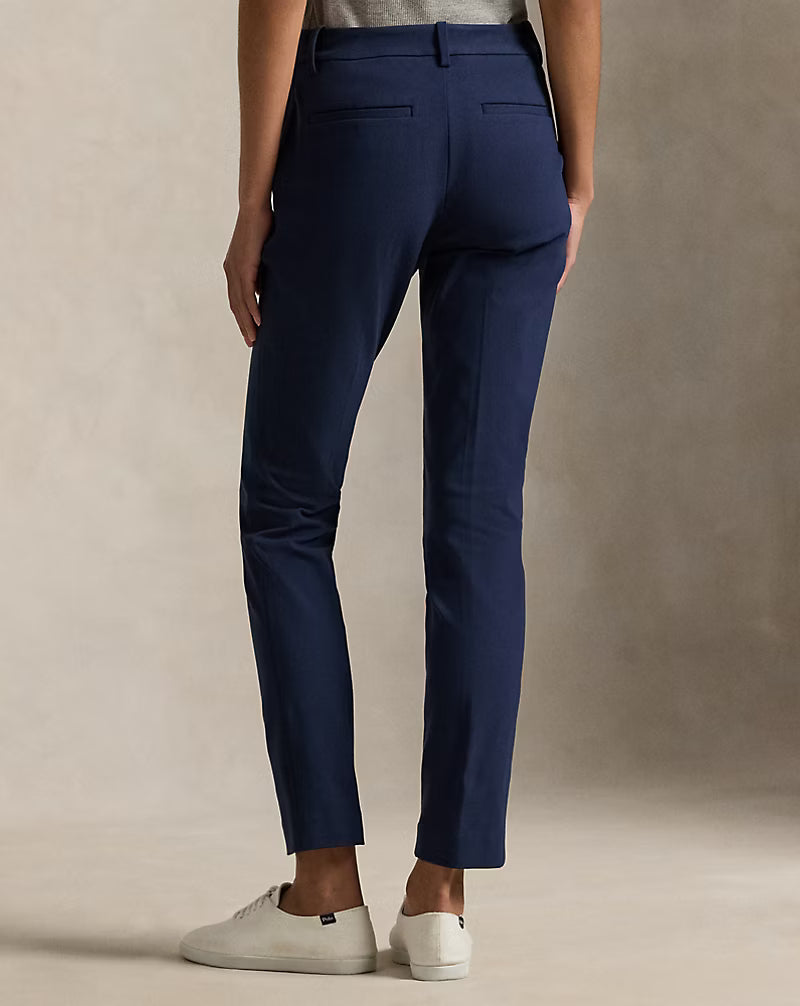 Stretch-Cotton Blend Slim Pant